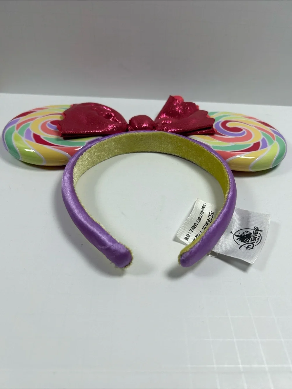Disney Parks Minnie Ears Headband PinkBow Lollipop